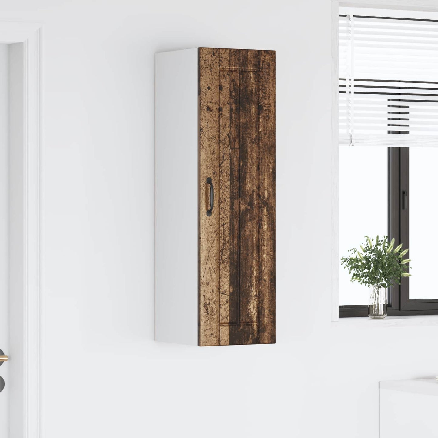 vidaXL Wall Cabinet LUCCA Old Wood 30 x 31 x 100 cm Engineered Wood 4