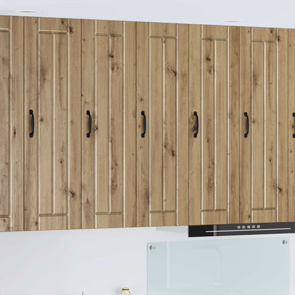 vidaXL Wall Cabinet LUCCA Artisan Oak 30 x 31 x 100 cm Engineered Wood 1