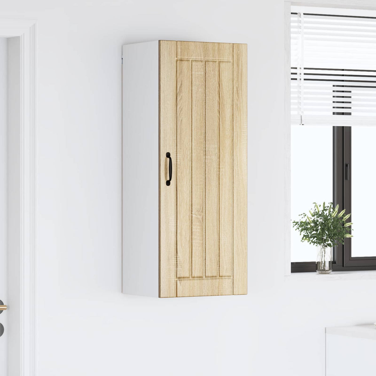 vidaXL Wall Cabinet LUCCA Sonoma Oak 40 x 31 x 100 cm Engineered Wood 4