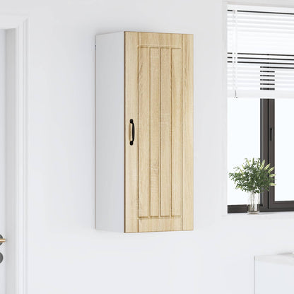 vidaXL Wall Cabinet LUCCA Sonoma Oak 40 x 31 x 100 cm Engineered Wood 4