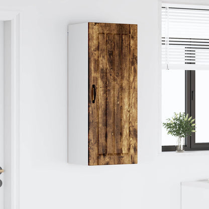 vidaXL Wall Cabinet LUCCA Smoked Oak 40 x 31 x 100 cm Engineered Wood 4