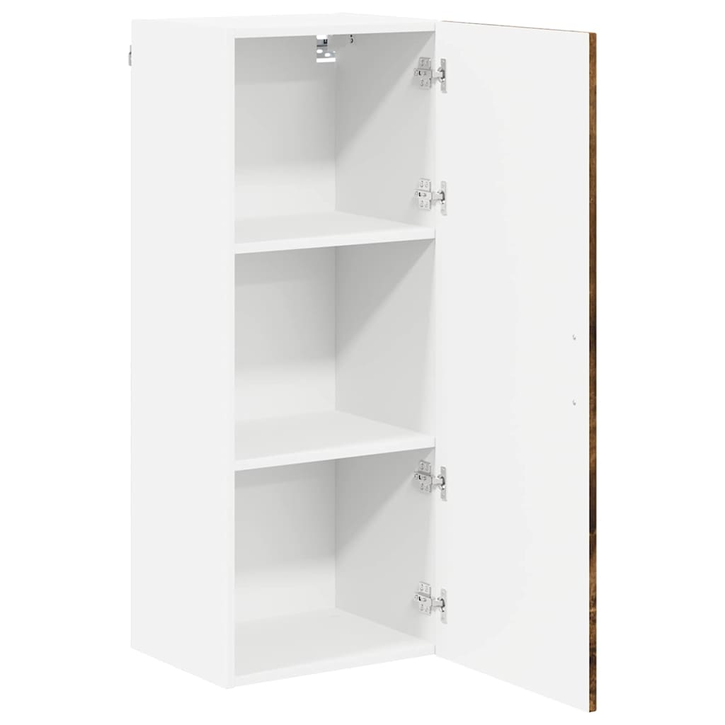 vidaXL Wall Cabinet LUCCA Smoked Oak 40 x 31 x 100 cm Engineered Wood 5