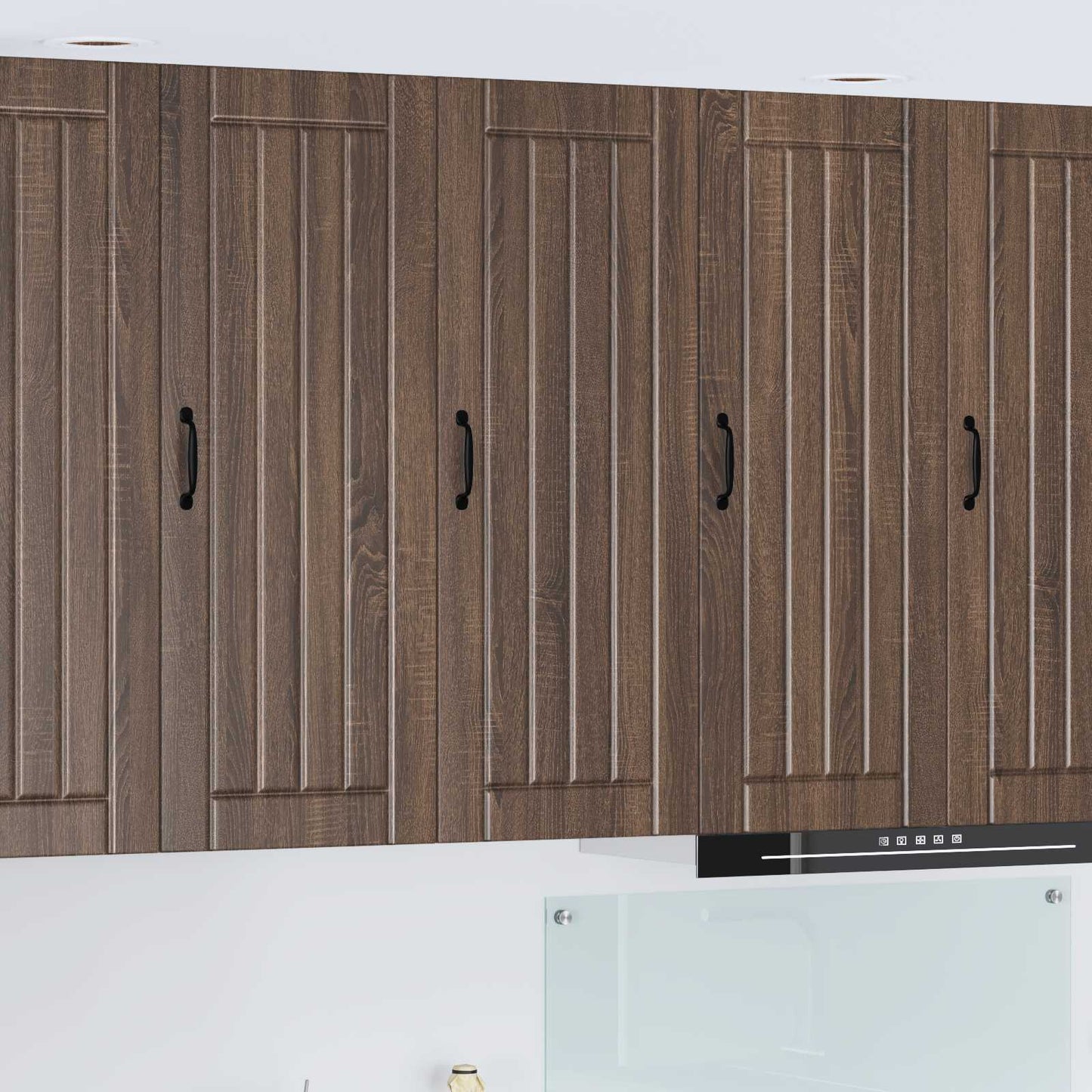 vidaXL Wall Cabinet LUCCA Brown Oak 40 x 31 x 100 cm Engineered Wood 1