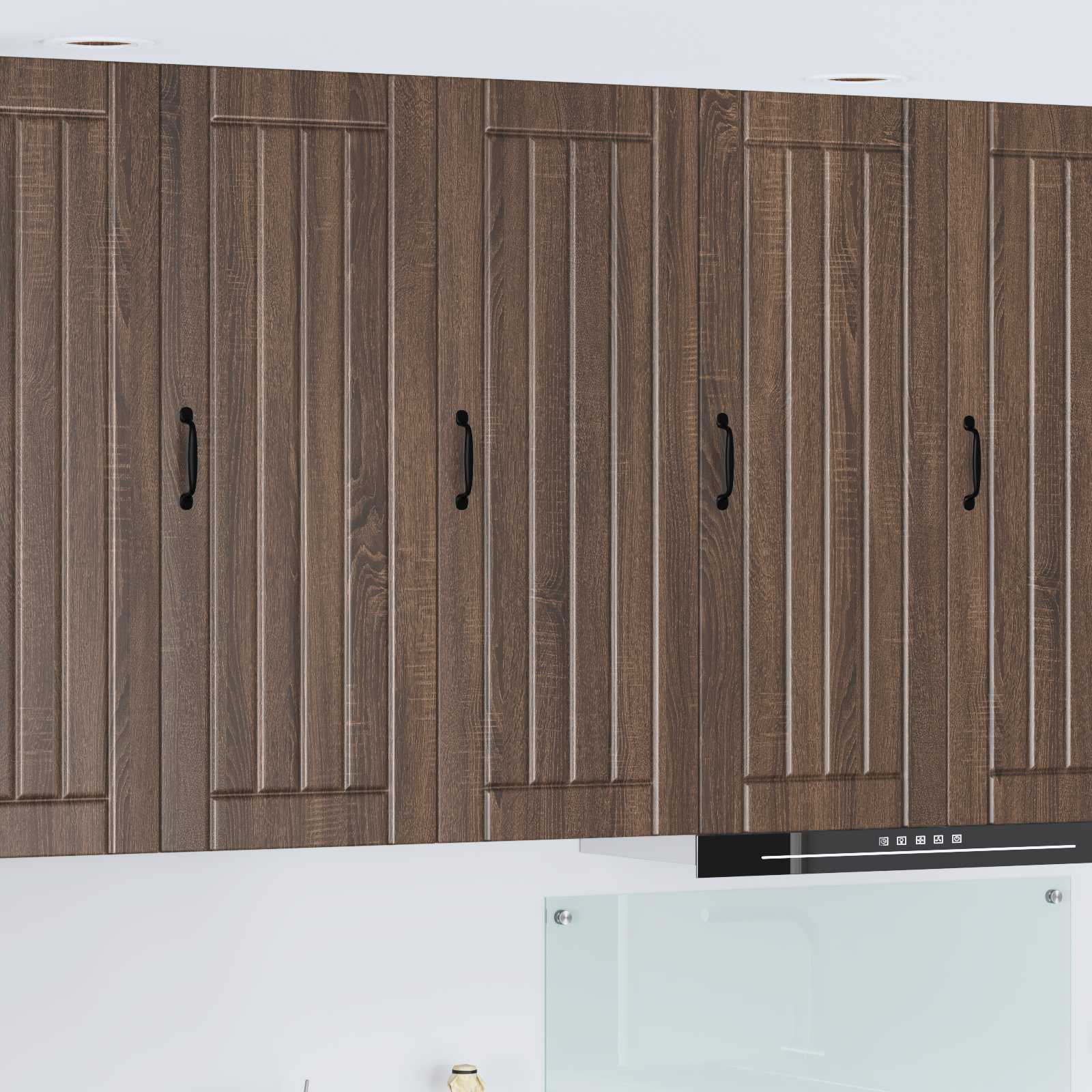 vidaXL Wall Cabinet LUCCA Brown Oak 40 x 31 x 100 cm Engineered Wood 1