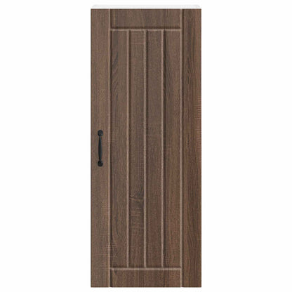 vidaXL Wall Cabinet LUCCA Brown Oak 40 x 31 x 100 cm Engineered Wood 6