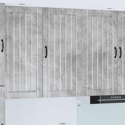 vidaXL Kitchen Wall Cabinet "Lucca" Engineered Wood Concrete Grey