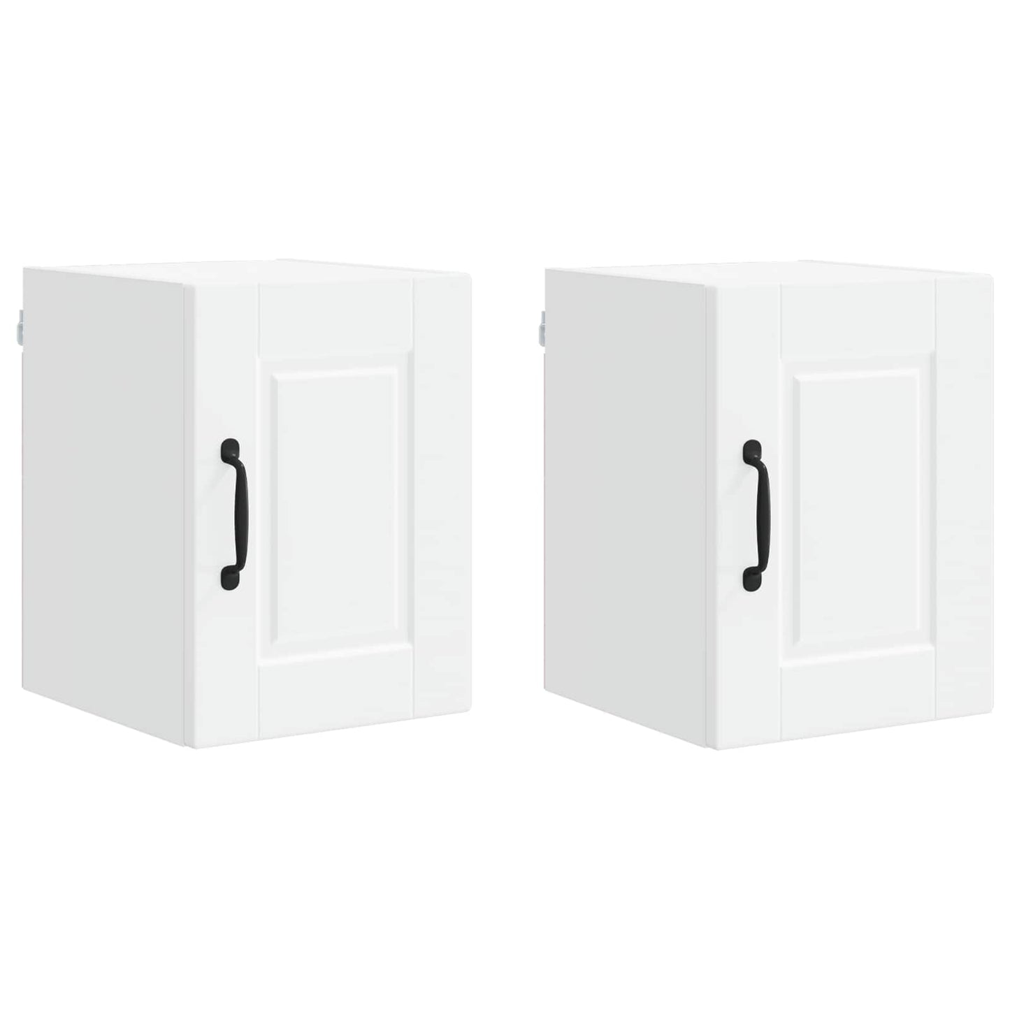 vidaXL Wall Cabinet PORTO 2 pcs White Engineered Wood 2