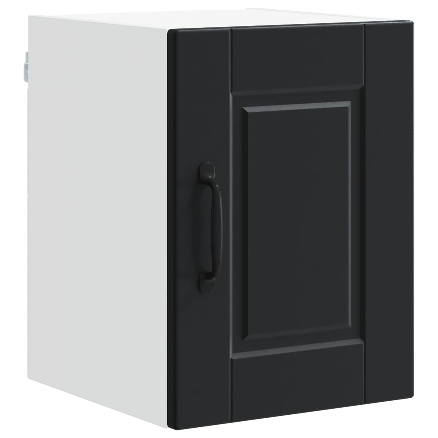 vidaXL Wall Cabinet PORTO 2 pcs Black Engineered Wood 5