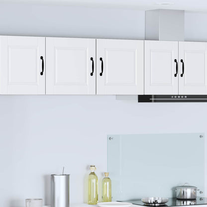 vidaXL Kitchen Wall Cabinet with Glass Door "Porto" White