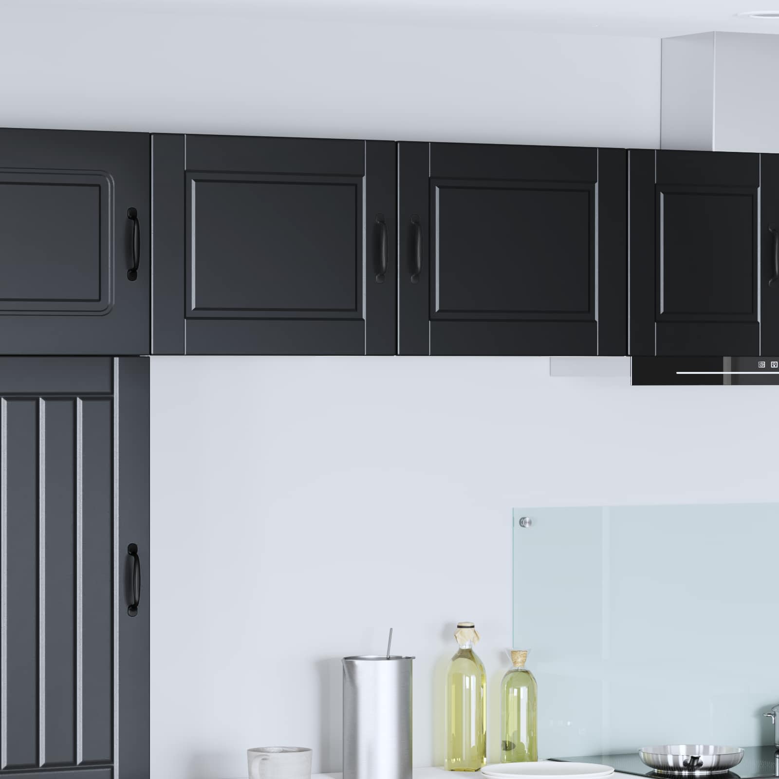 vidaXL Wall Cabinet PORTO Black 50 x 31 x 40 cm Engineered Wood 1