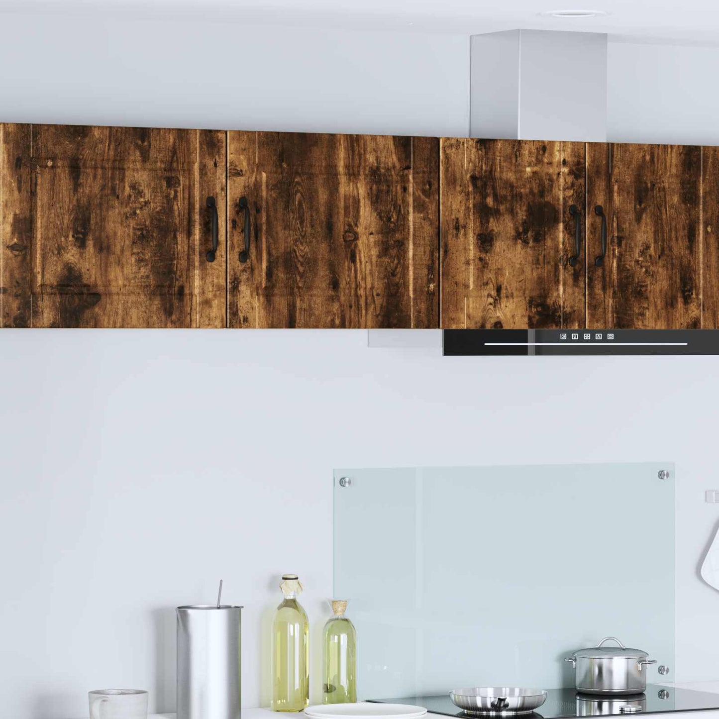 vidaXL Wall Cabinet PORTO Smoked Oak 50 x 31 x 40 cm Engineered Wood 1