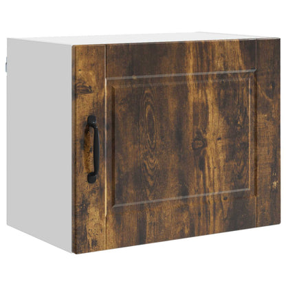 vidaXL Wall Cabinet PORTO Smoked Oak 50 x 31 x 40 cm Engineered Wood 2