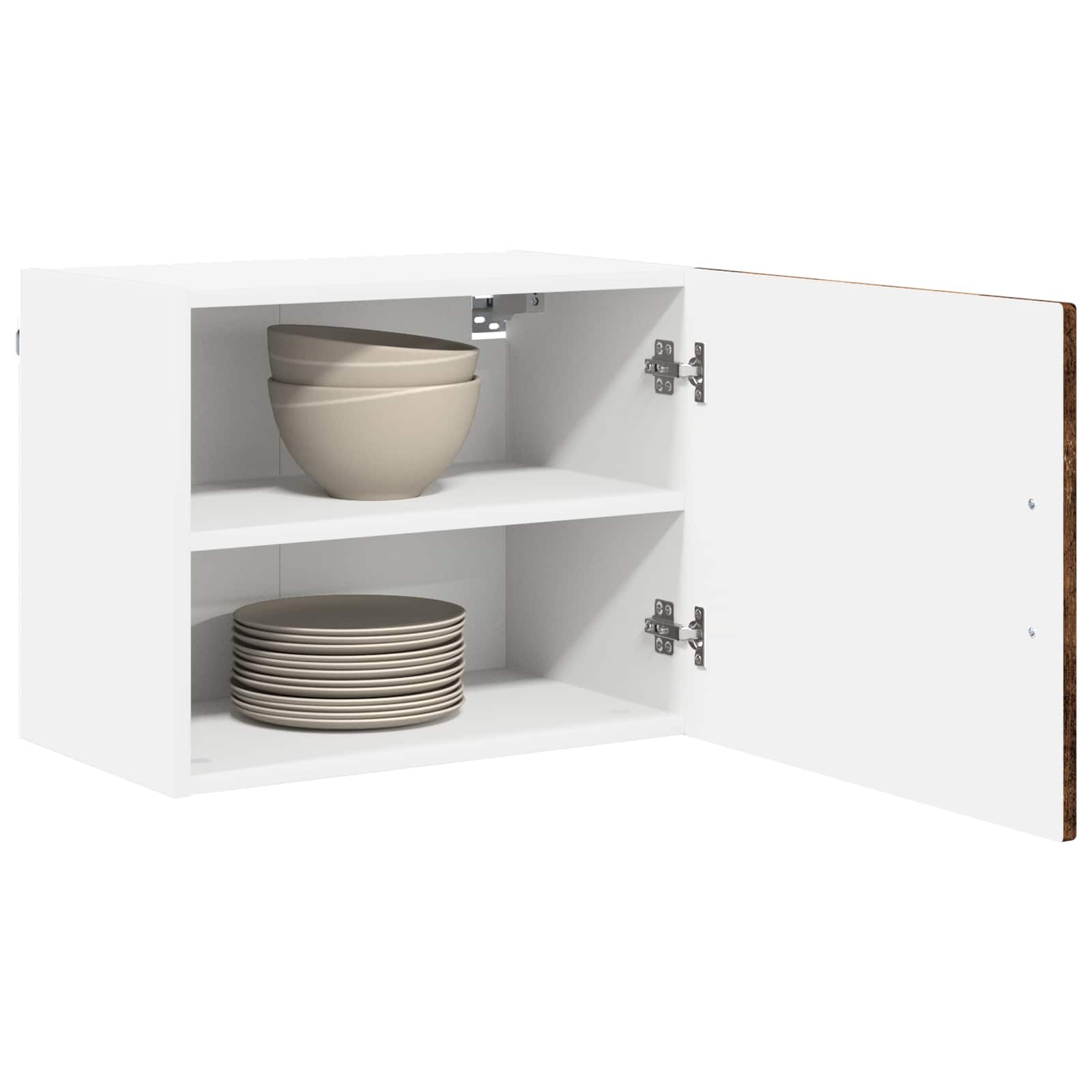 vidaXL Wall Cabinet PORTO Smoked Oak 50 x 31 x 40 cm Engineered Wood 3