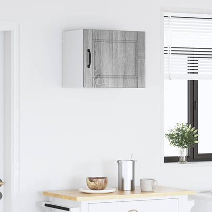 vidaXL Wall Cabinet PORTO Grey Sonoma 50 x 31 x 40 cm Engineered Wood 4