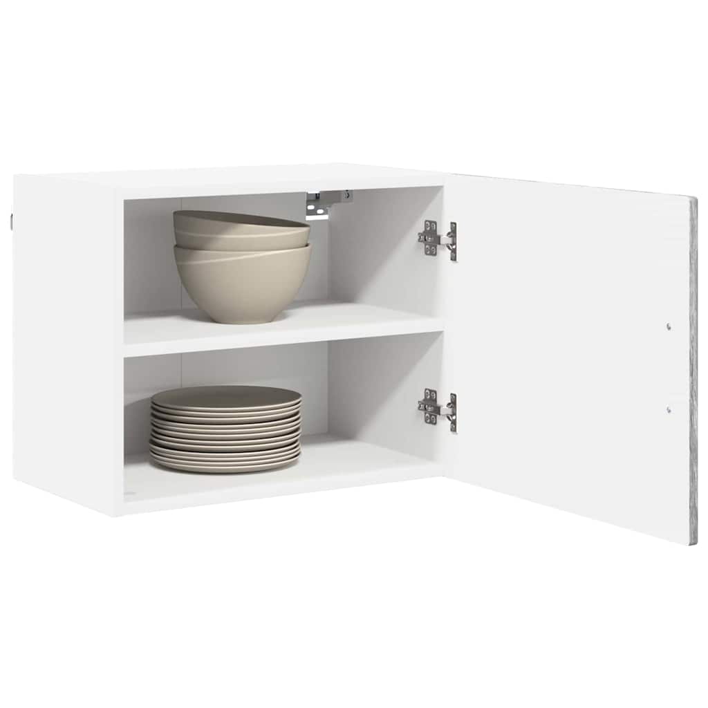 vidaXL Wall Cabinet PORTO Grey Sonoma 50 x 31 x 40 cm Engineered Wood 3