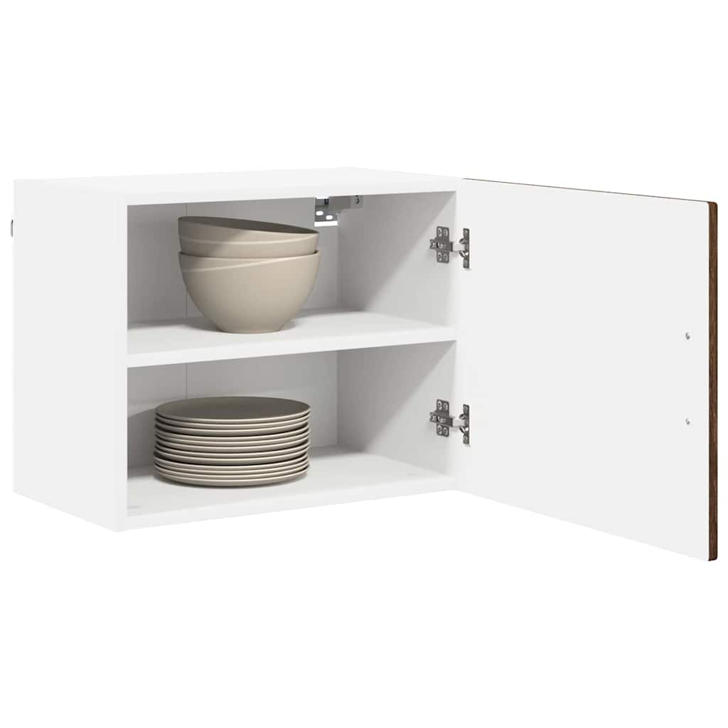 vidaXL Wall Cabinet PORTO Brown Oak 50 x 31 x 40 cm Engineered Wood 3