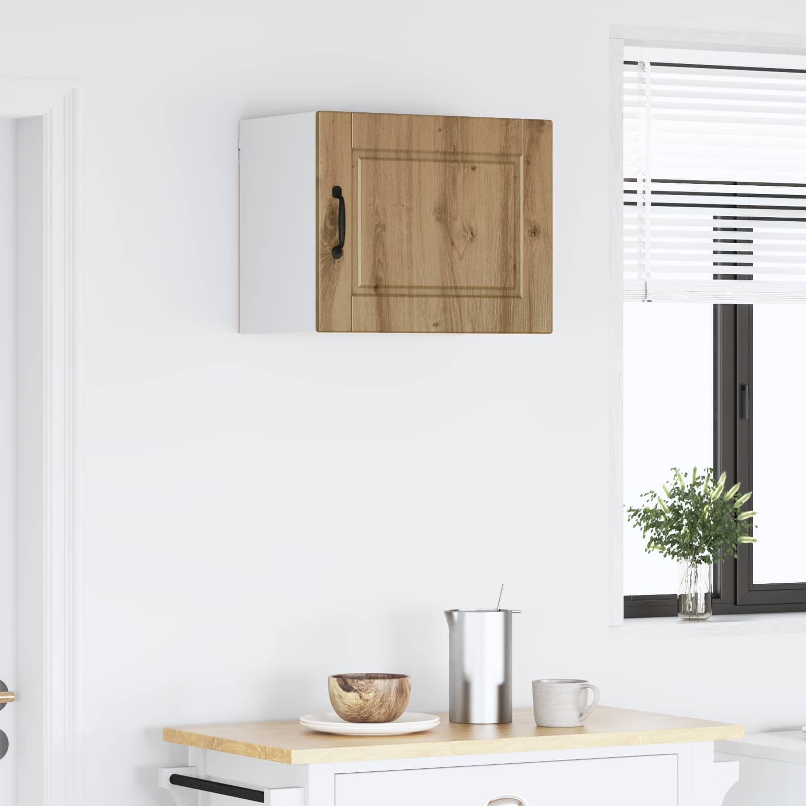 vidaXL Wall Cabinet PORTO Artisan Oak 50 x 31 x 40 cm Engineered Wood 4