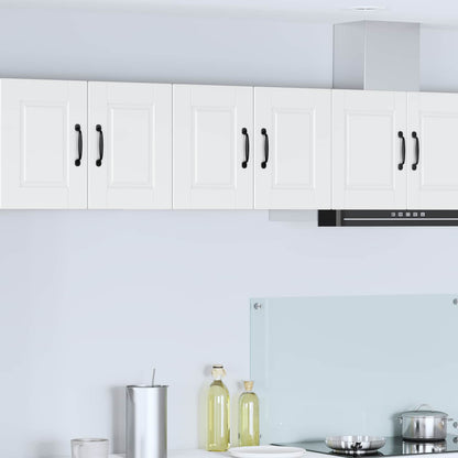 vidaXL Kitchen Wall Cabinet with Glass Door "Porto" White