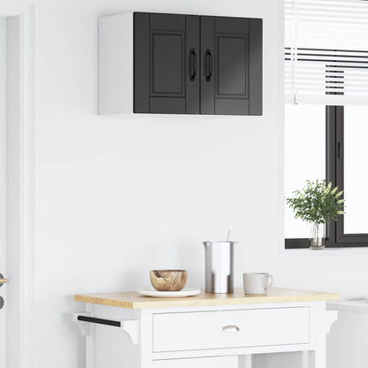 vidaXL Wall Cabinet PORTO Black 60 x 31 x 40 cm Engineered Wood 4
