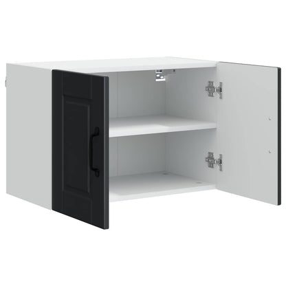 vidaXL Wall Cabinet PORTO Black 60 x 31 x 40 cm Engineered Wood 5