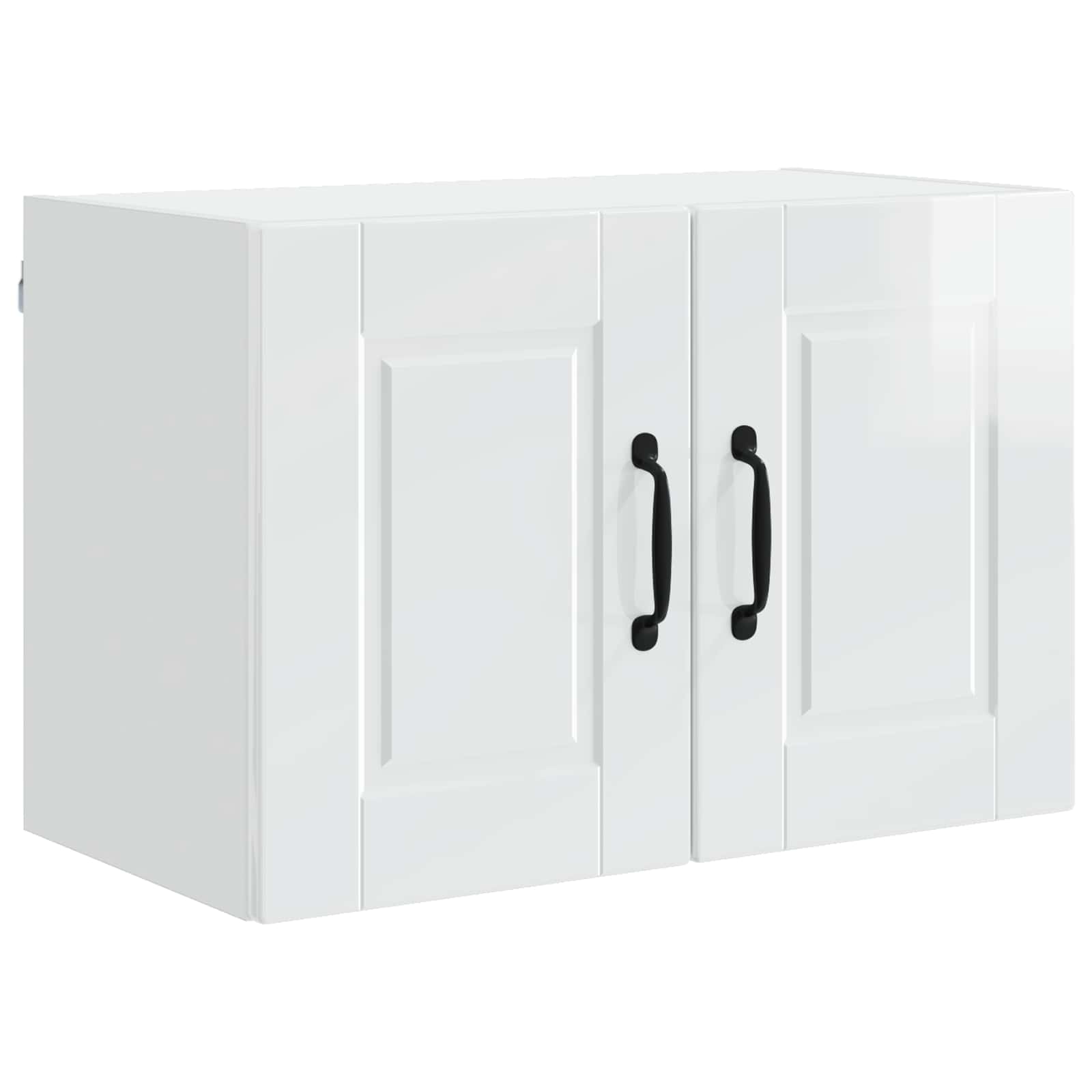 vidaXL Wall Cabinet PORTO High Gloss White 60 x 31 x 40 cm 2