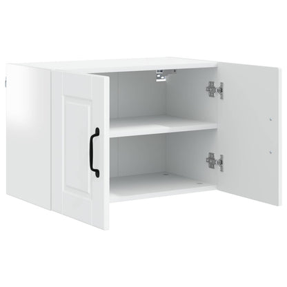 vidaXL Wall Cabinet PORTO High Gloss White 60 x 31 x 40 cm 5