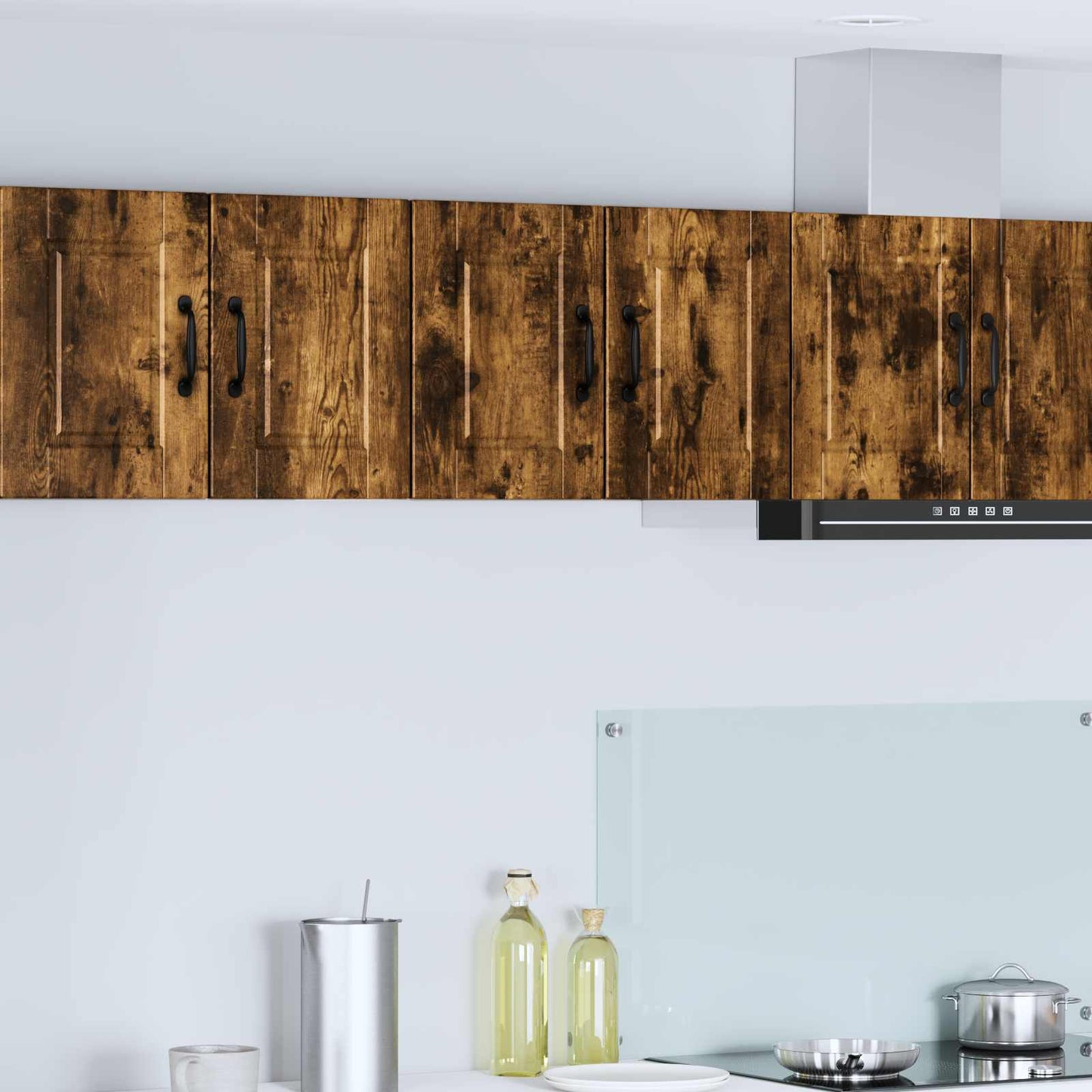 vidaXL Wall Cabinet PORTO Smoked Oak 60 x 31 x 40 cm Engineered Wood 1