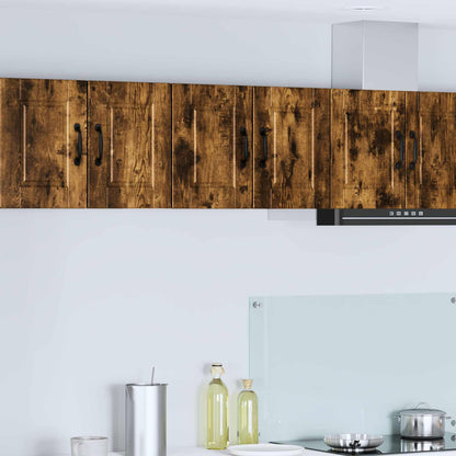 vidaXL Wall Cabinet PORTO Smoked Oak 60 x 31 x 40 cm Engineered Wood 1
