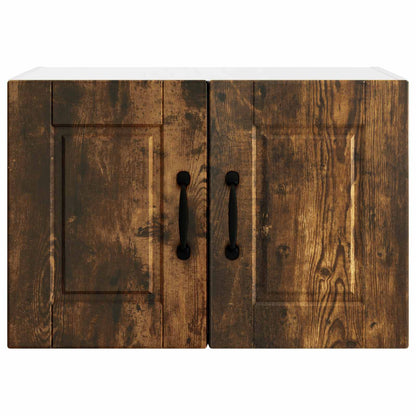 vidaXL Wall Cabinet PORTO Smoked Oak 60 x 31 x 40 cm Engineered Wood 6