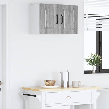 vidaXL Wall Cabinet PORTO Grey Sonoma 60 x 31 x 40 cm Engineered Wood 4