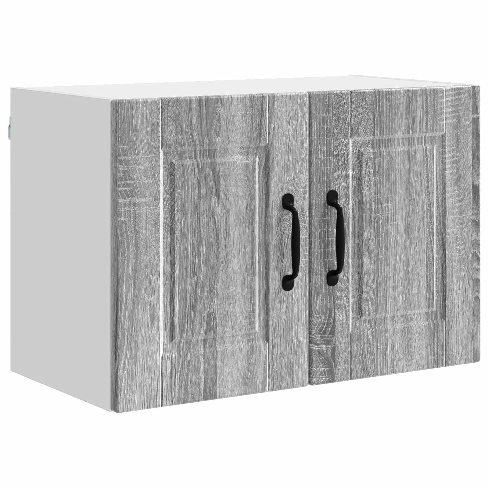 vidaXL Wall Cabinet PORTO Grey Sonoma 60 x 31 x 40 cm Engineered Wood 2