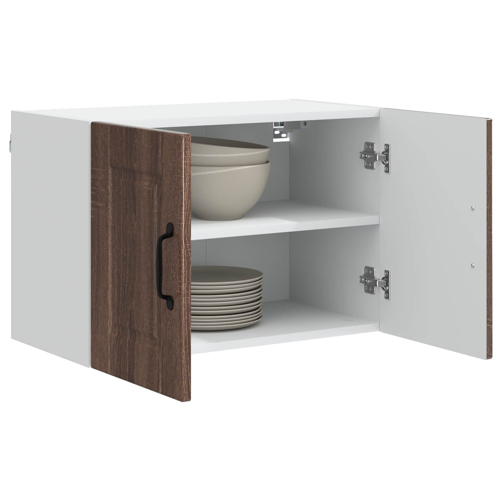 vidaXL Wall Cabinet PORTO Brown Oak 60 x 31 x 40 cm Engineered Wood 3