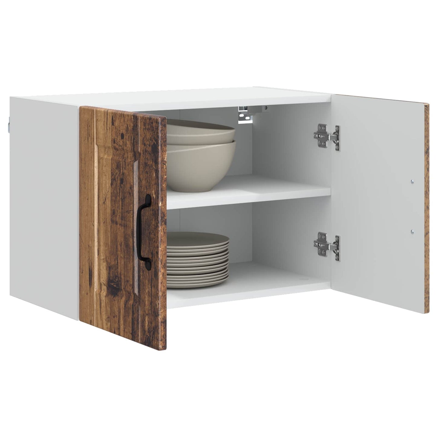 vidaXL Wall Cabinet PORTO Old Wood 60 x 31 x 40 cm Engineered Wood 3