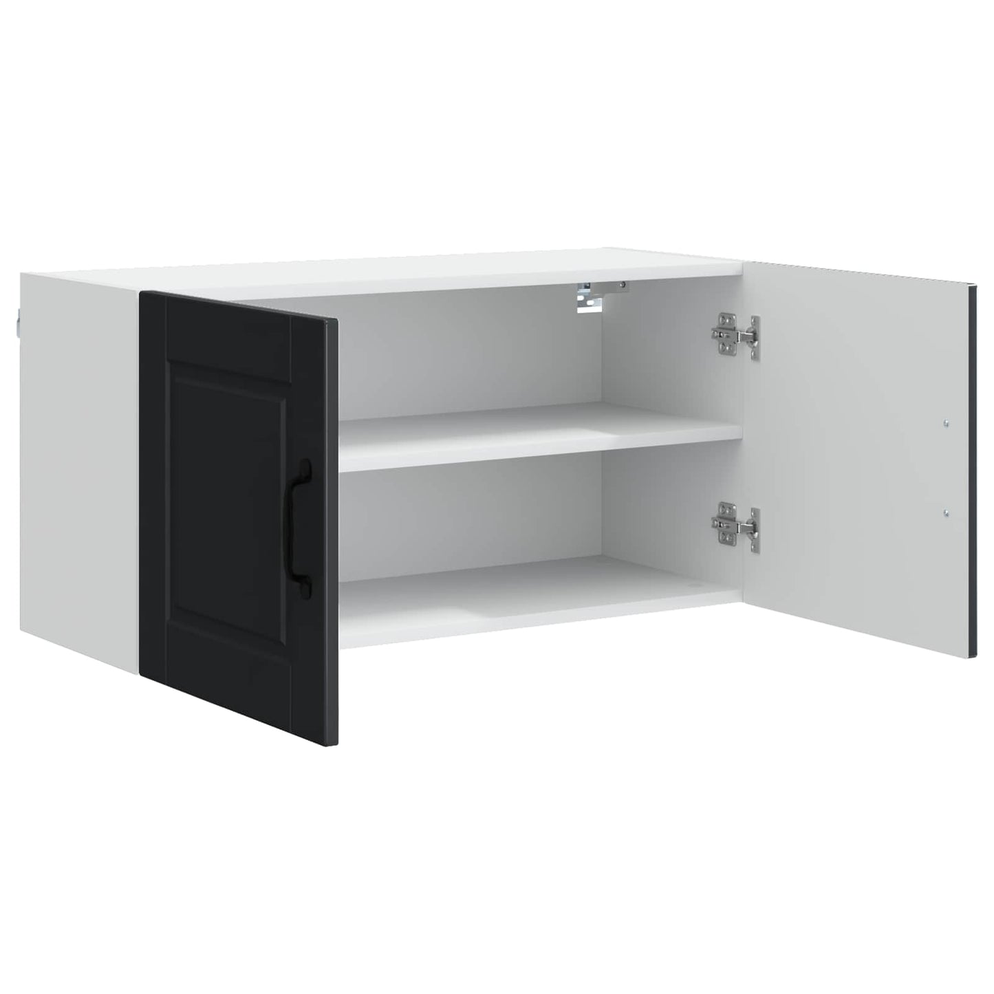 vidaXL Wall Cabinet PORTO Black 80 x 31 x 40 cm Engineered Wood 5