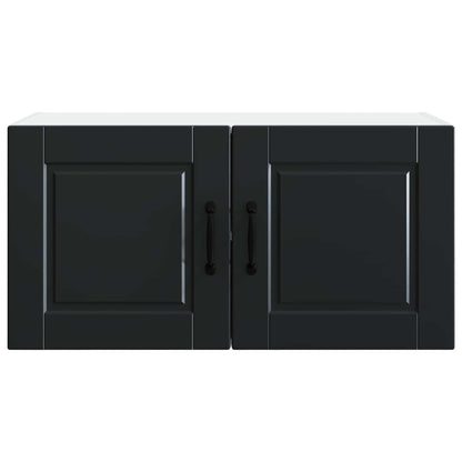 vidaXL Wall Cabinet PORTO Black 80 x 31 x 40 cm Engineered Wood 6