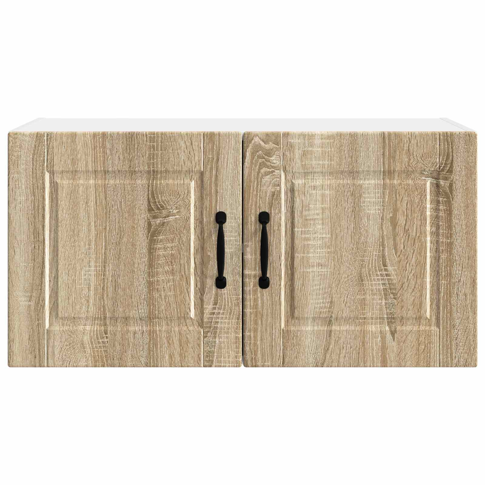 vidaXL Wall Cabinet PORTO Sonoma Oak 80 x 31 x 40 cm Engineered Wood 6