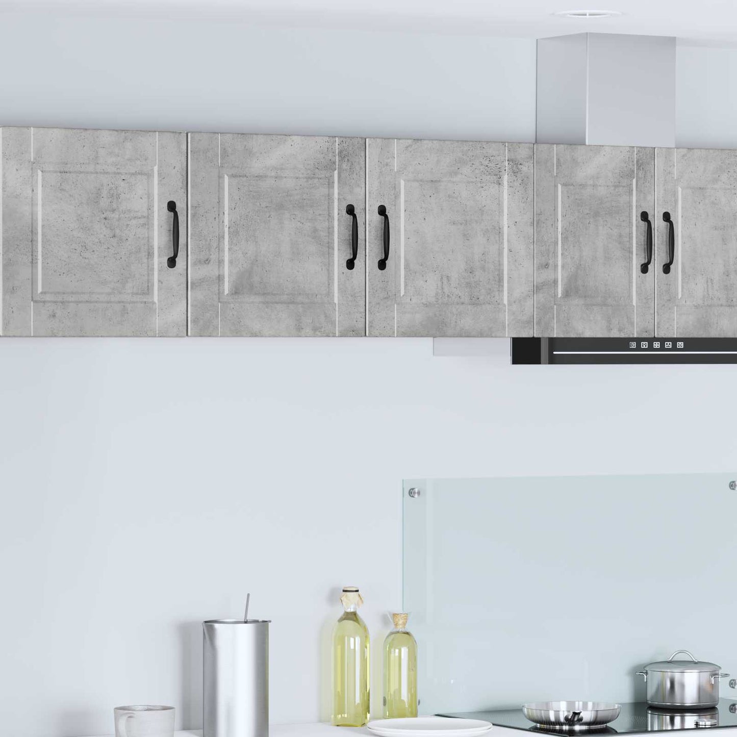 vidaXL Wall Cabinet PORTO Concrete Grey 80 x 31 x 40 cm 1