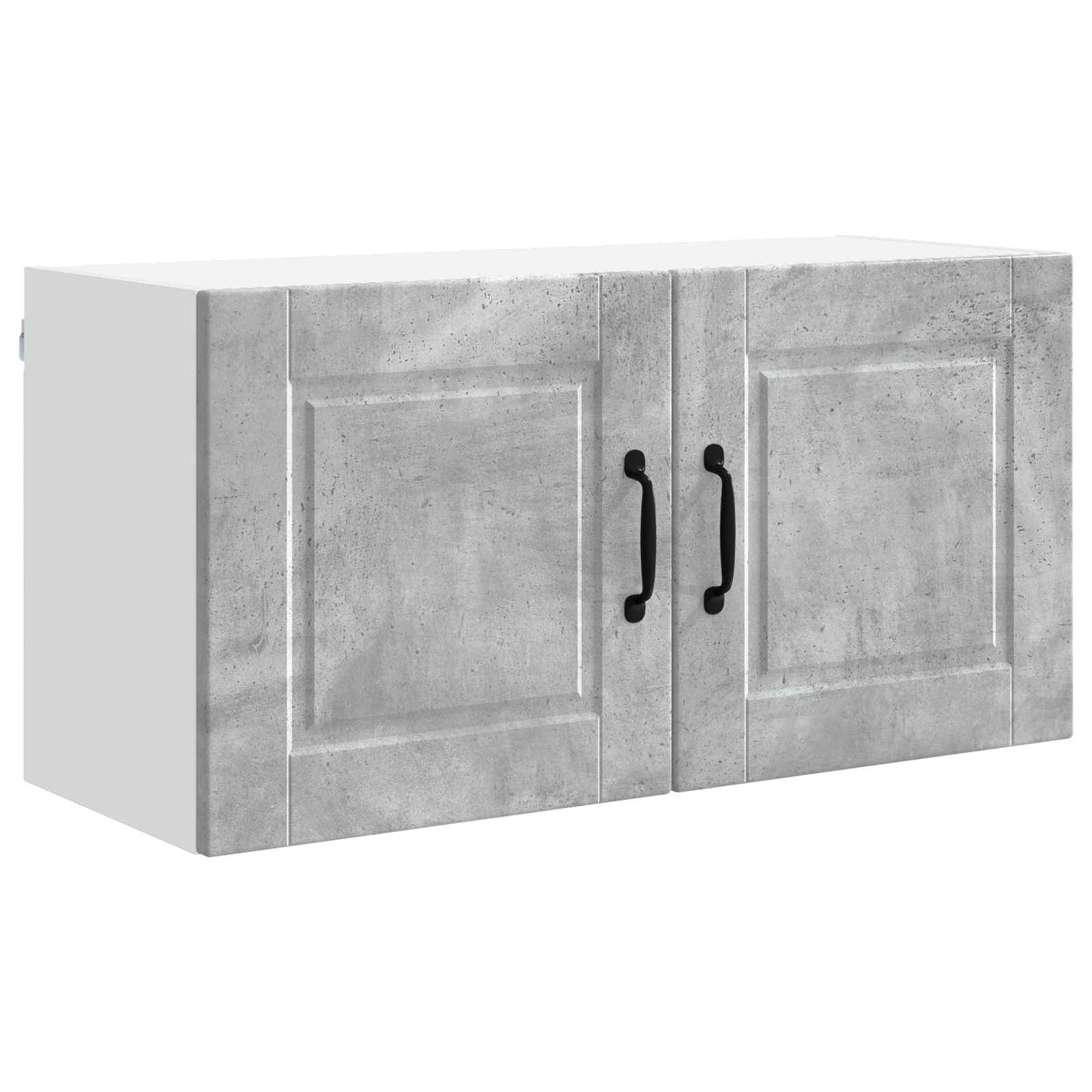 vidaXL Wall Cabinet PORTO Concrete Grey 80 x 31 x 40 cm 2
