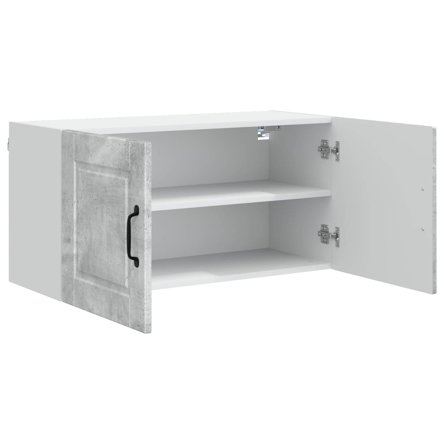 vidaXL Wall Cabinet PORTO Concrete Grey 80 x 31 x 40 cm 5