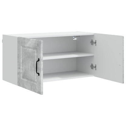 vidaXL Wall Cabinet PORTO Concrete Grey 80 x 31 x 40 cm 5