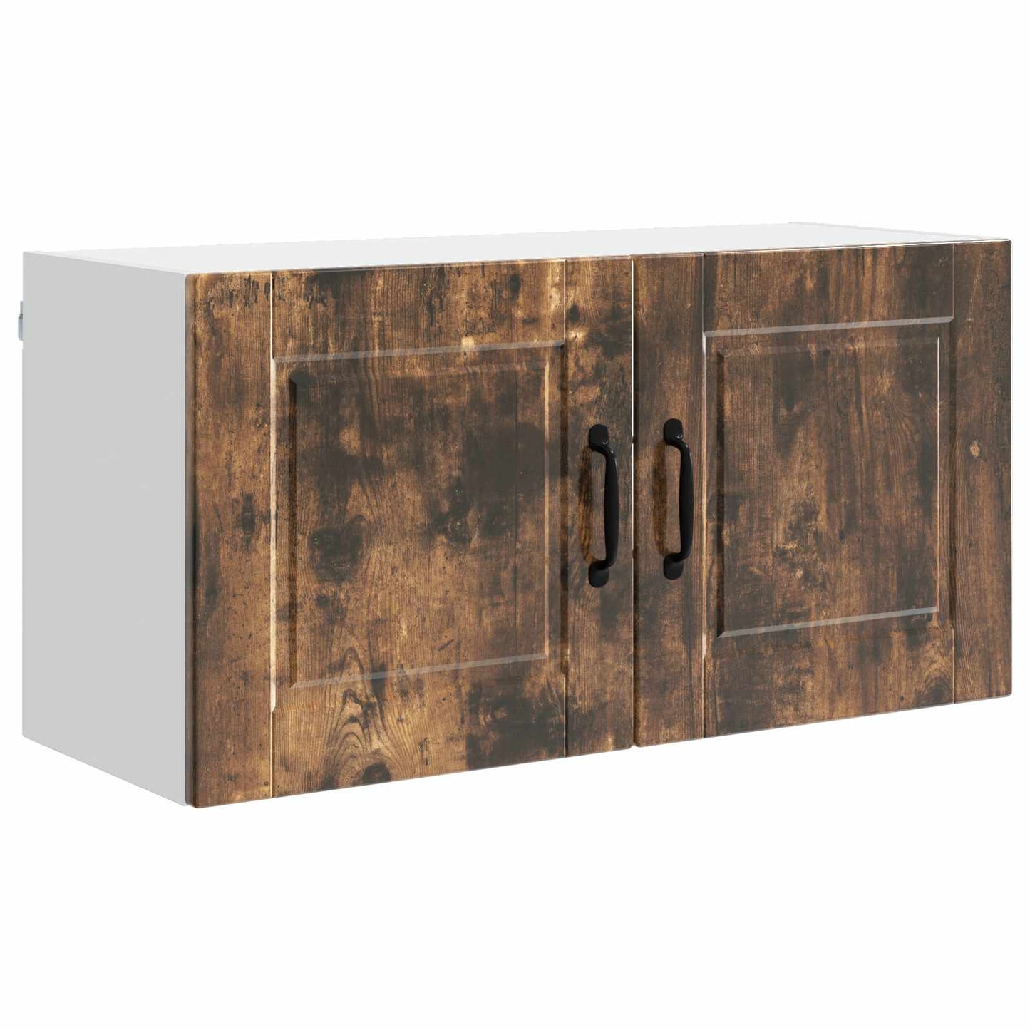 vidaXL Wall Cabinet PORTO Smoked Oak 80 x 31 x 40 cm Engineered Wood 2