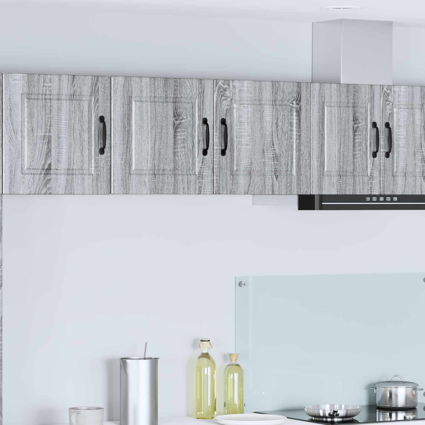vidaXL Wall Cabinet PORTO Grey Sonoma 80 x 31 x 40 cm Engineered Wood 1