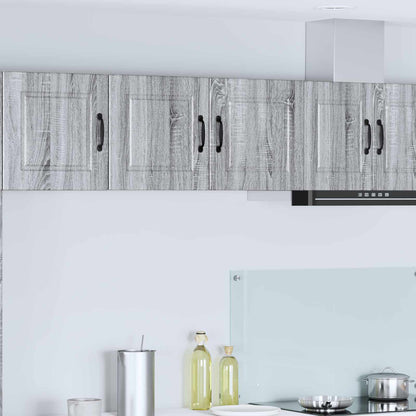 vidaXL Wall Cabinet PORTO Grey Sonoma 80 x 31 x 40 cm Engineered Wood 1
