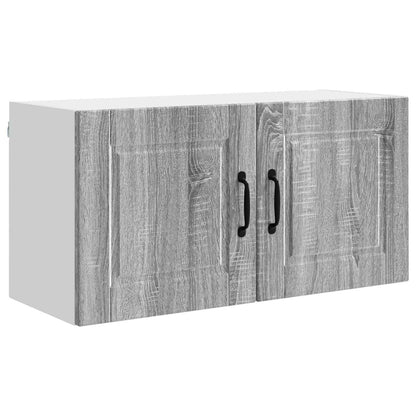 vidaXL Wall Cabinet PORTO Grey Sonoma 80 x 31 x 40 cm Engineered Wood 2