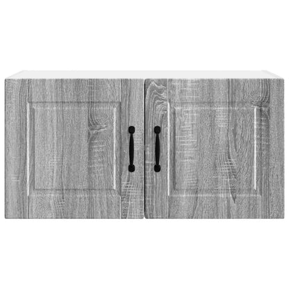 vidaXL Wall Cabinet PORTO Grey Sonoma 80 x 31 x 40 cm Engineered Wood 6
