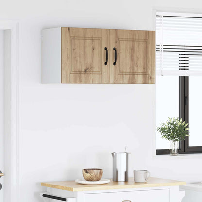 vidaXL Wall Cabinet PORTO Artisan Oak 80 x 31 x 40 cm Engineered Wood 4