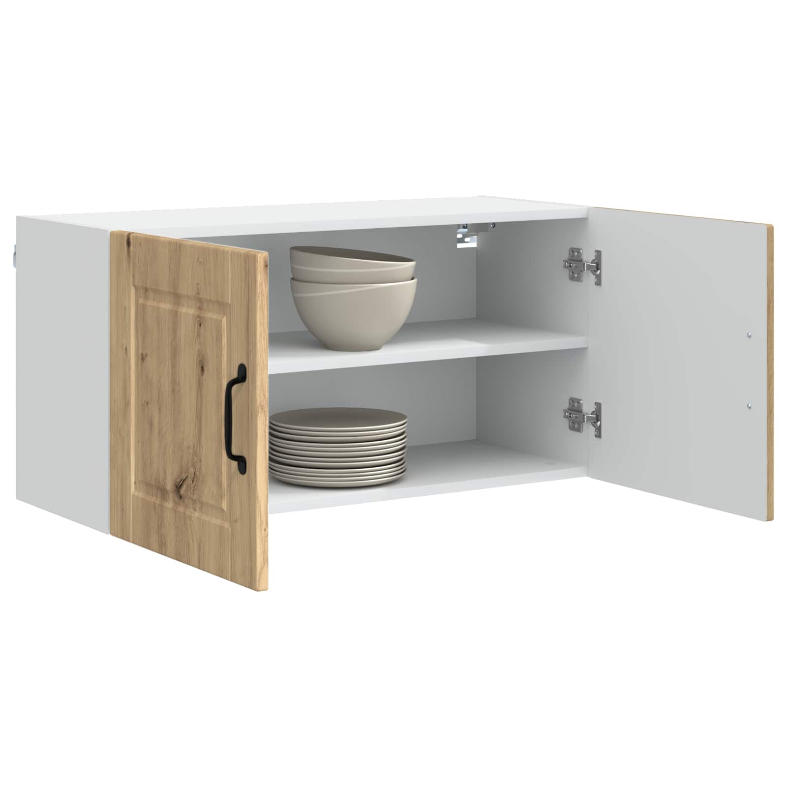 vidaXL Wall Cabinet PORTO Artisan Oak 80 x 31 x 40 cm Engineered Wood 3