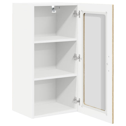 vidaXL Wall Glass Cabinet PORTO Sonoma Oak 40 x 31 x 80 cm 5