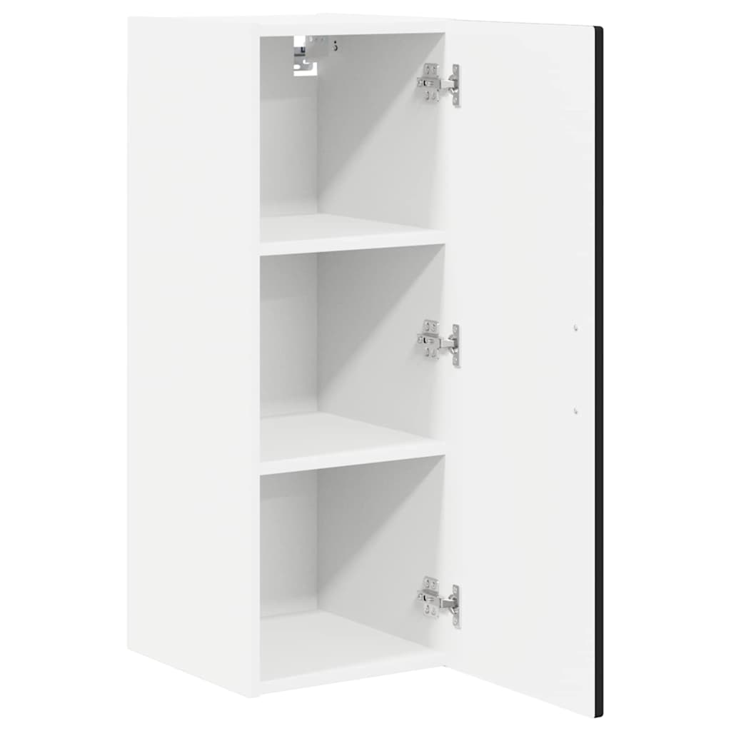 vidaXL Wall Cabinet PORTO Black 30 x 31 x 80 cm Engineered Wood 5