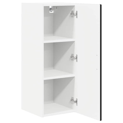 vidaXL Wall Cabinet PORTO Black 30 x 31 x 80 cm Engineered Wood 5